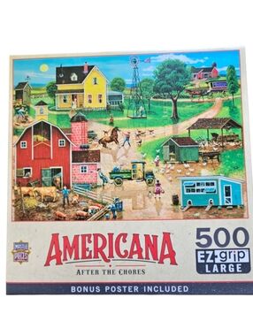 Master Pieces 500 Piece Puzzle, "After The Chores"